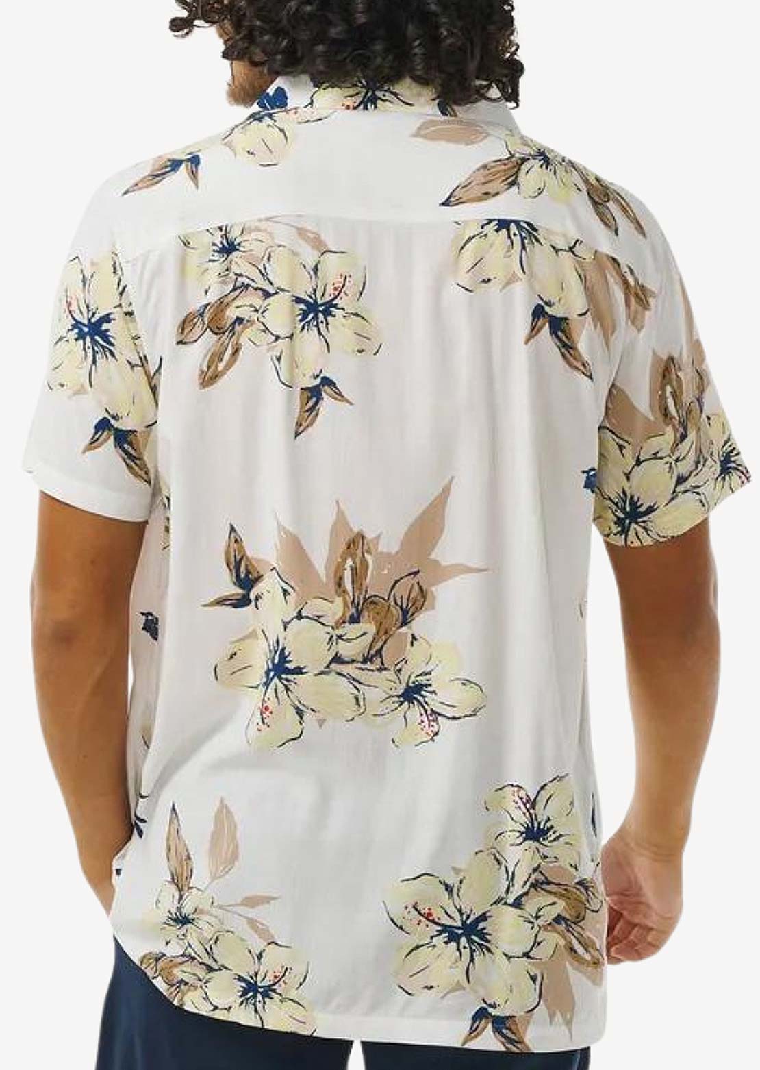 Rip Curl Men's Aloha Hotel Button Up Shirt Bone