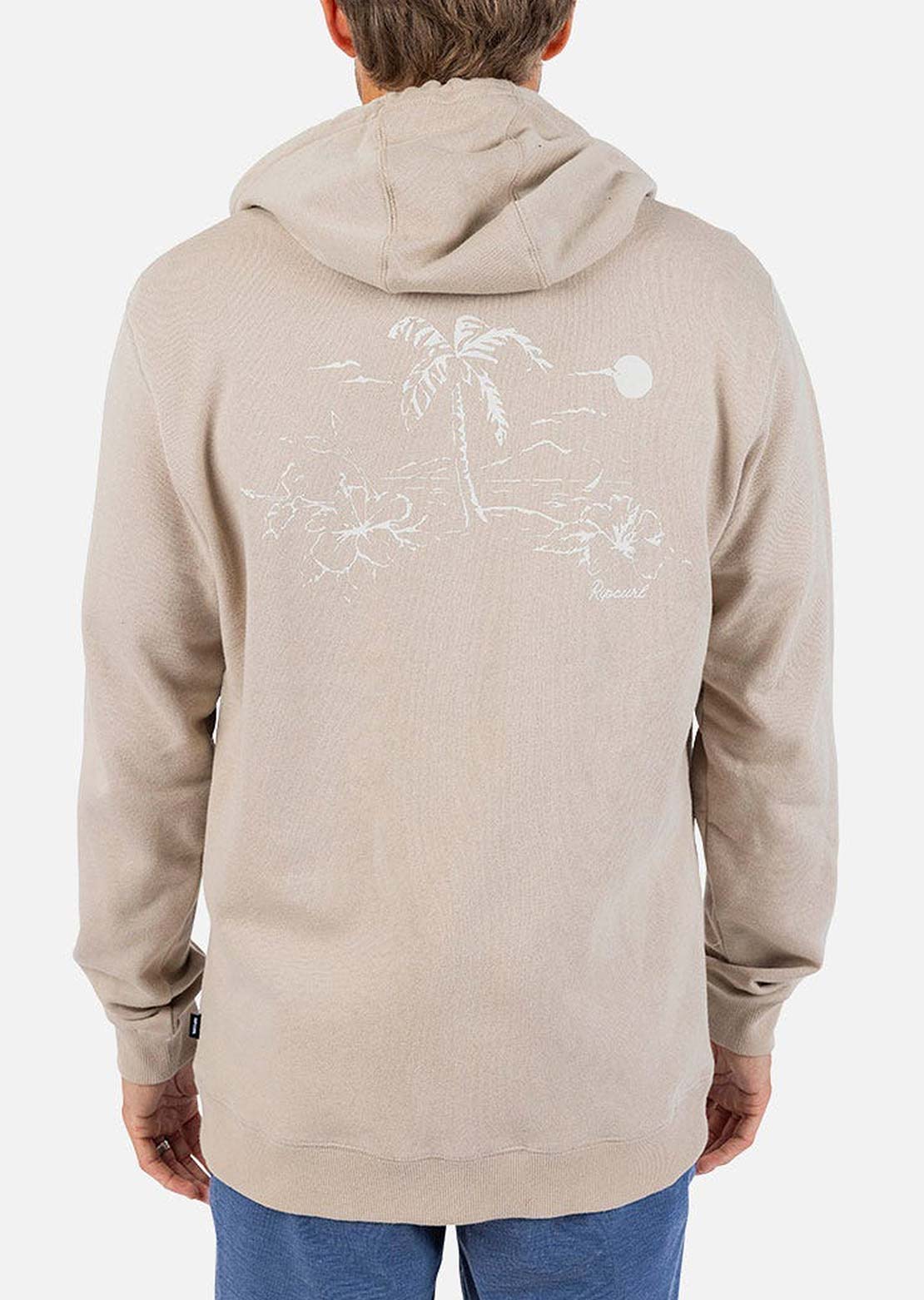 Rip Curl Men's Aloha Hotel Zip Thru Hood Taupe