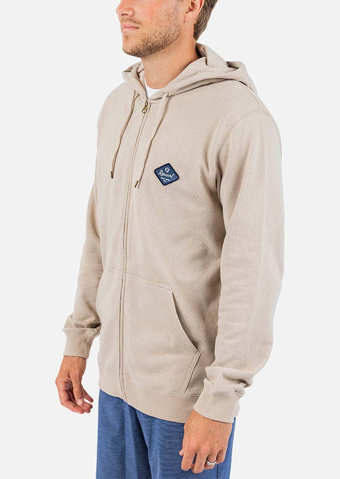 Rip Curl Men's Aloha Hotel Zip Thru Hood Taupe