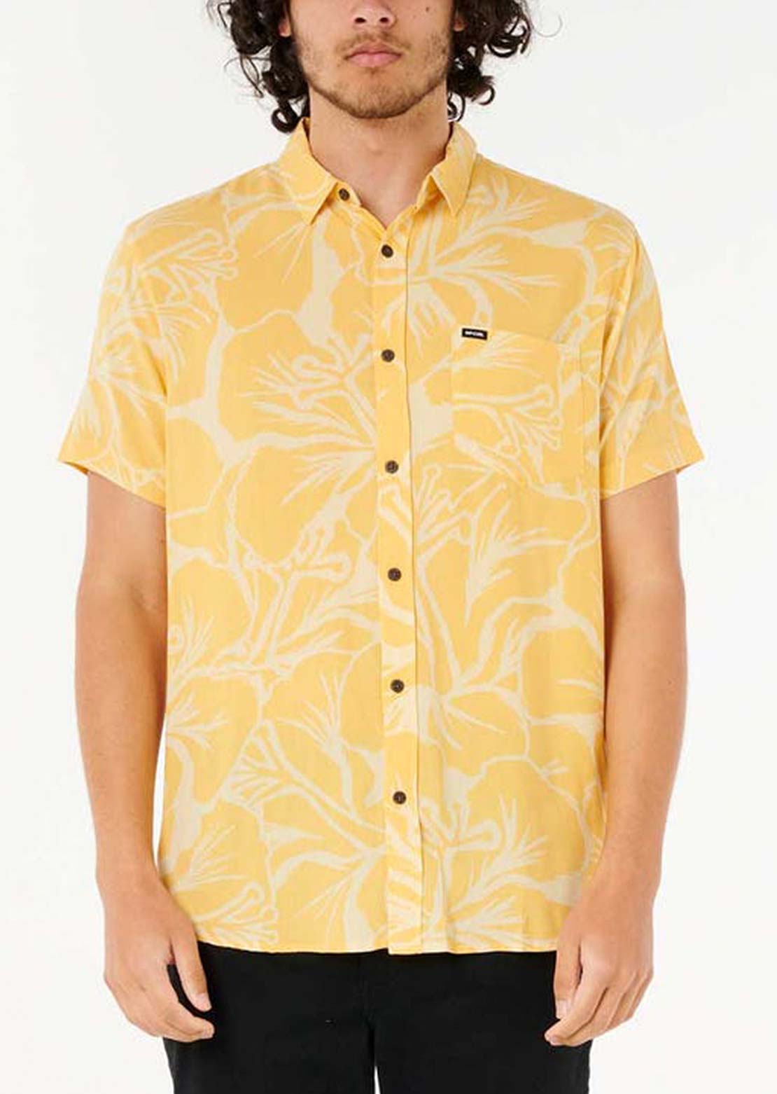 Rip Curl Men's Aots Cody Welsh Button Up Shirts mandarin Zest
