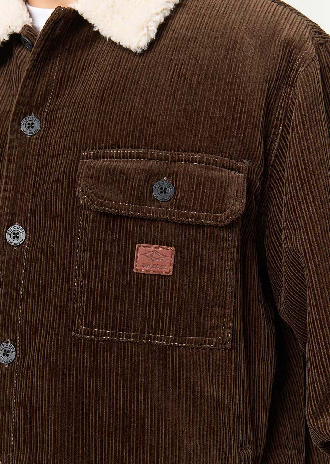 Rip Curl Men's Bells Sherpa Jacket Coffee