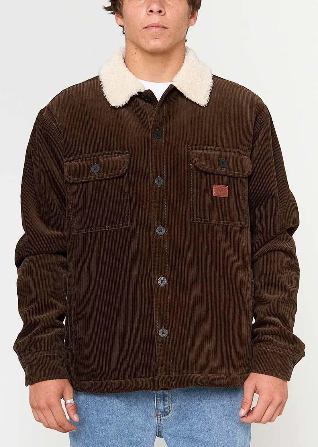 Rip Curl Men's Bells Sherpa Jacket Coffee