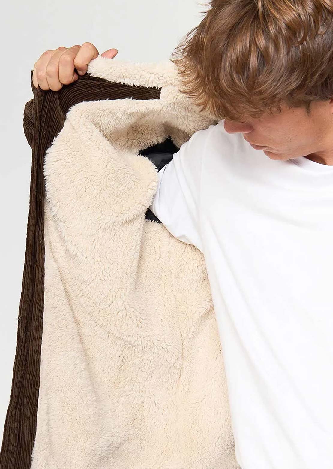 Rip Curl Men's Bells Sherpa Jacket Coffee