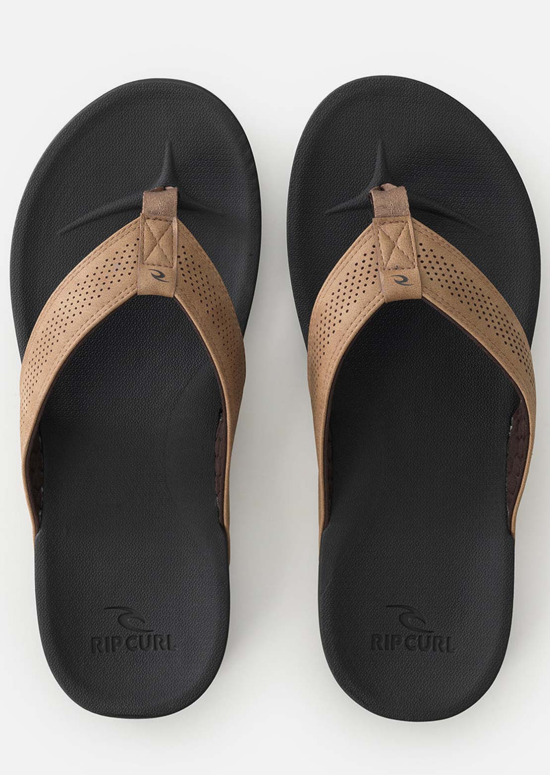 Rip Curl Men's Chiba Open Toe Slippers Brown/Black