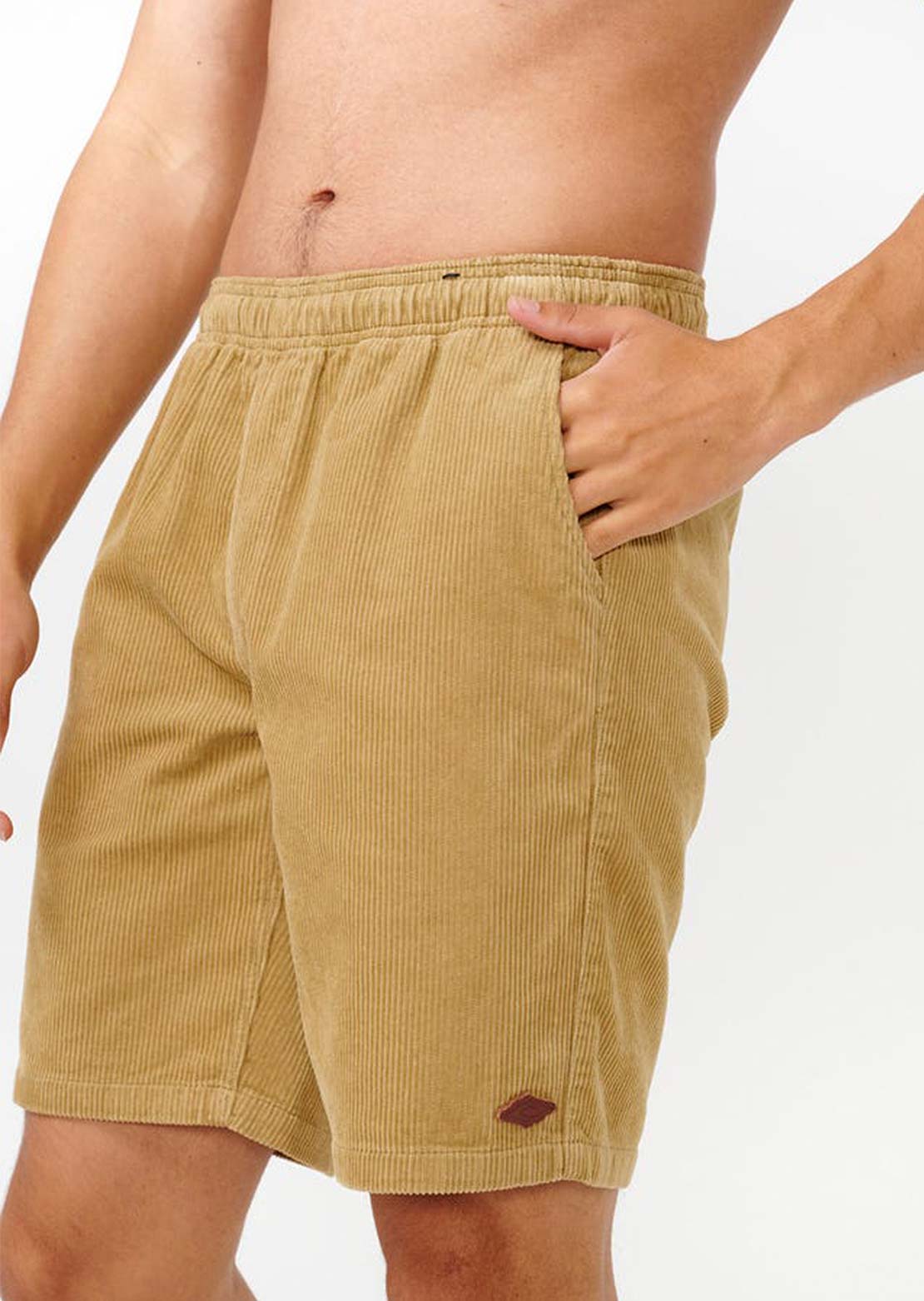 Rip Curl Men&#39;s Classic Surf Cord Volley Shorts Dark Khaki