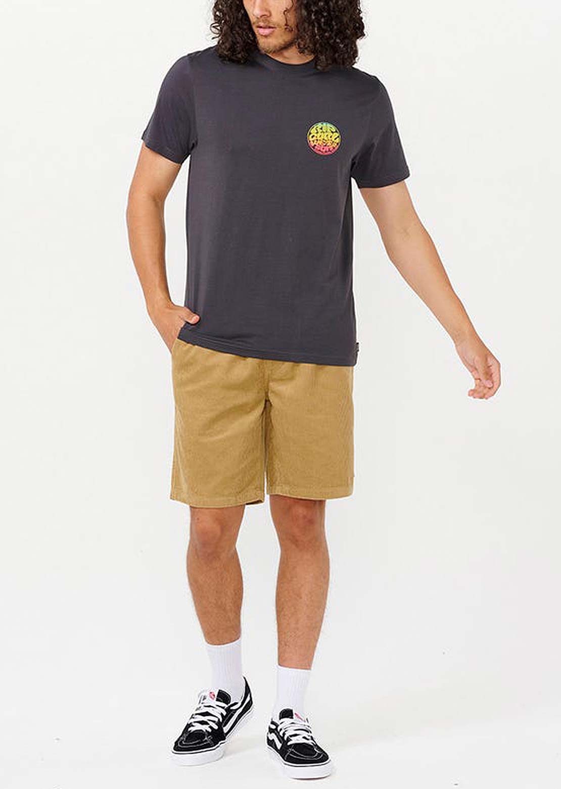 Rip Curl Men&#39;s Classic Surf Cord Volley Shorts Dark Khaki