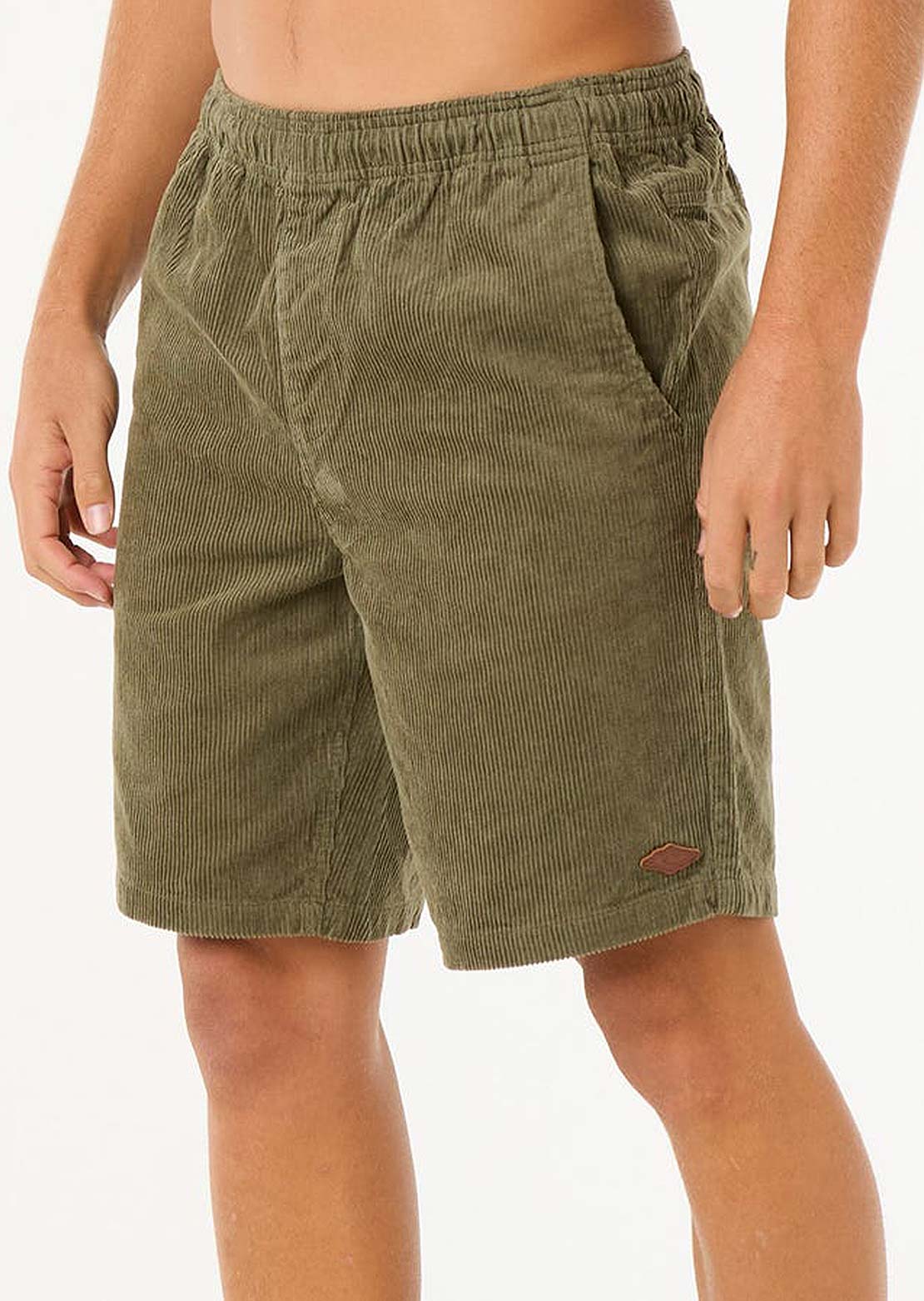 Rip Curl Men&#39;s Classic Surf Cord Volley Shorts Dusty Olive