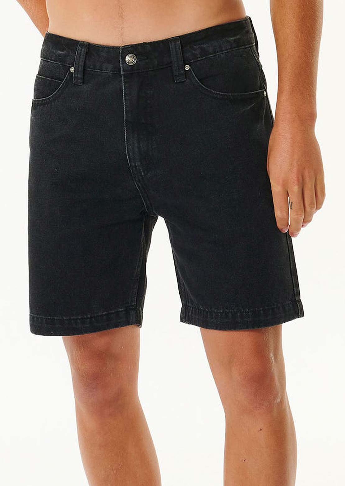 Rip Curl Men&#39;s Classic Surf Denim Walk Short Washed Black