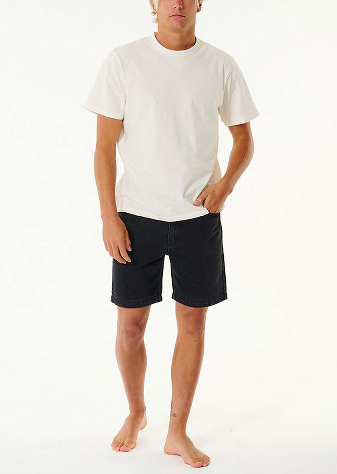 Rip Curl Men&#39;s Classic Surf Denim Walk Short Washed Black