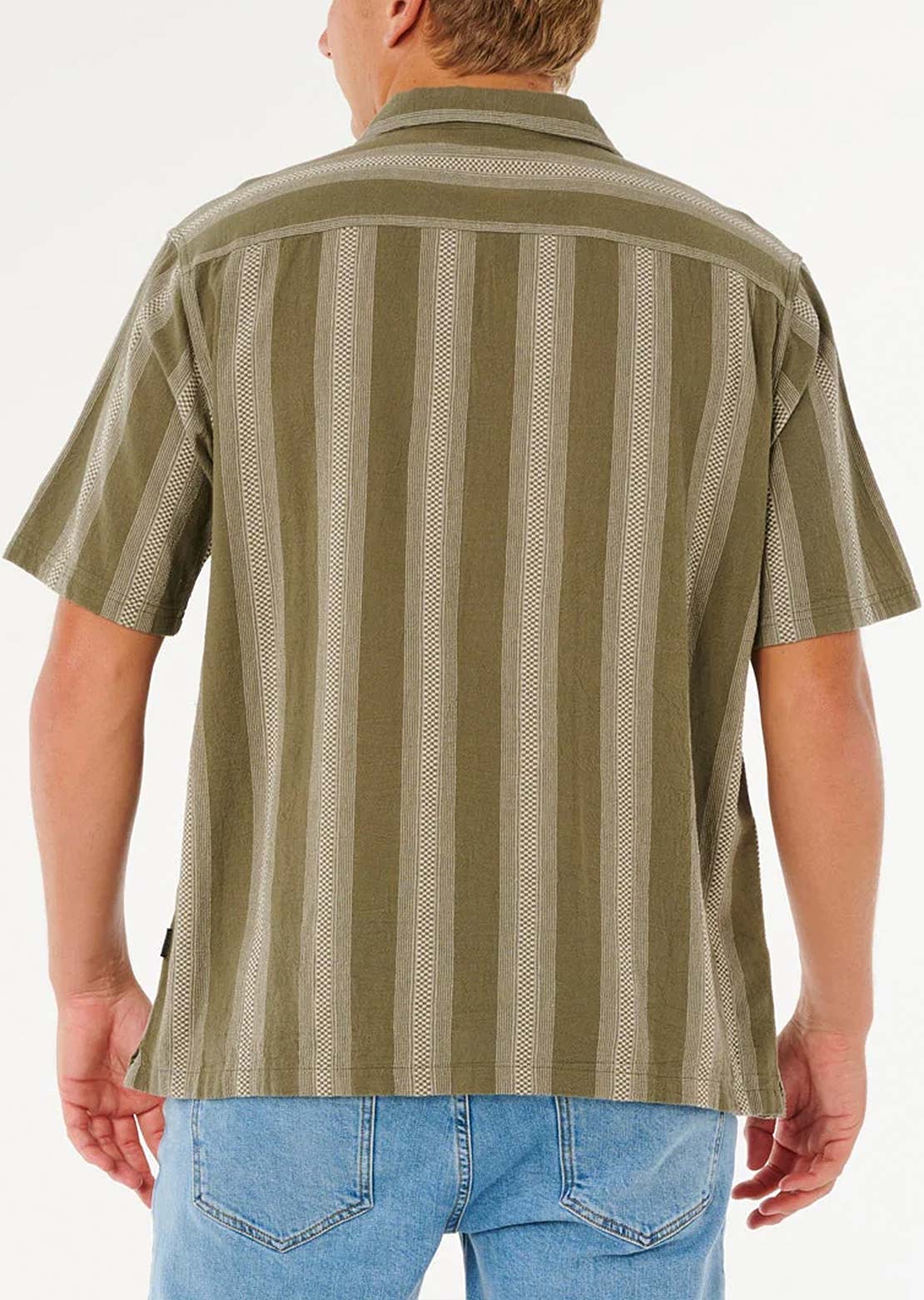 Rip Curl Men's Classic Surf Weaver Button Up Shirts Fatigue