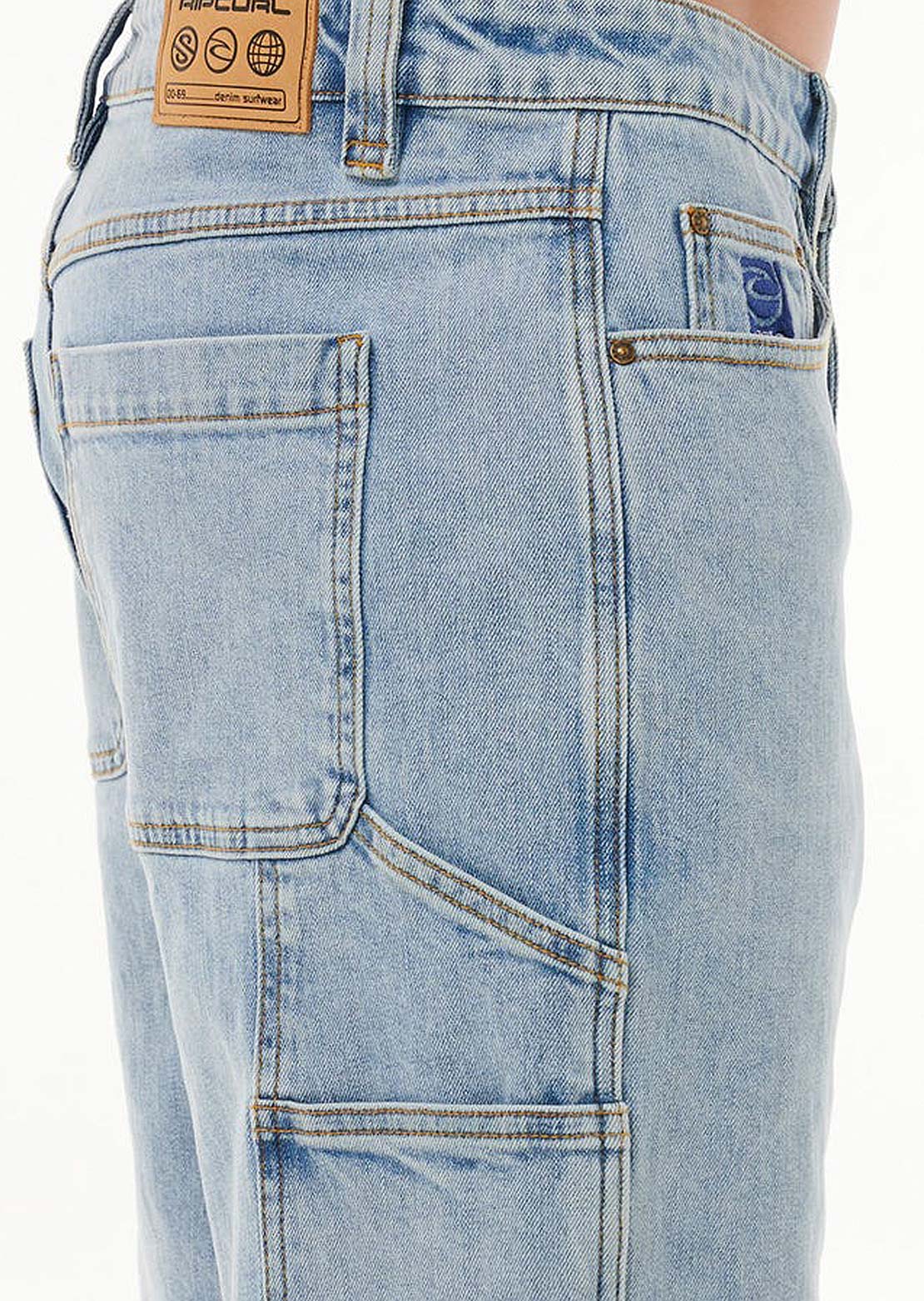 Rip Curl Men&#39;s Dosed Denim Walk Short Washed Blue