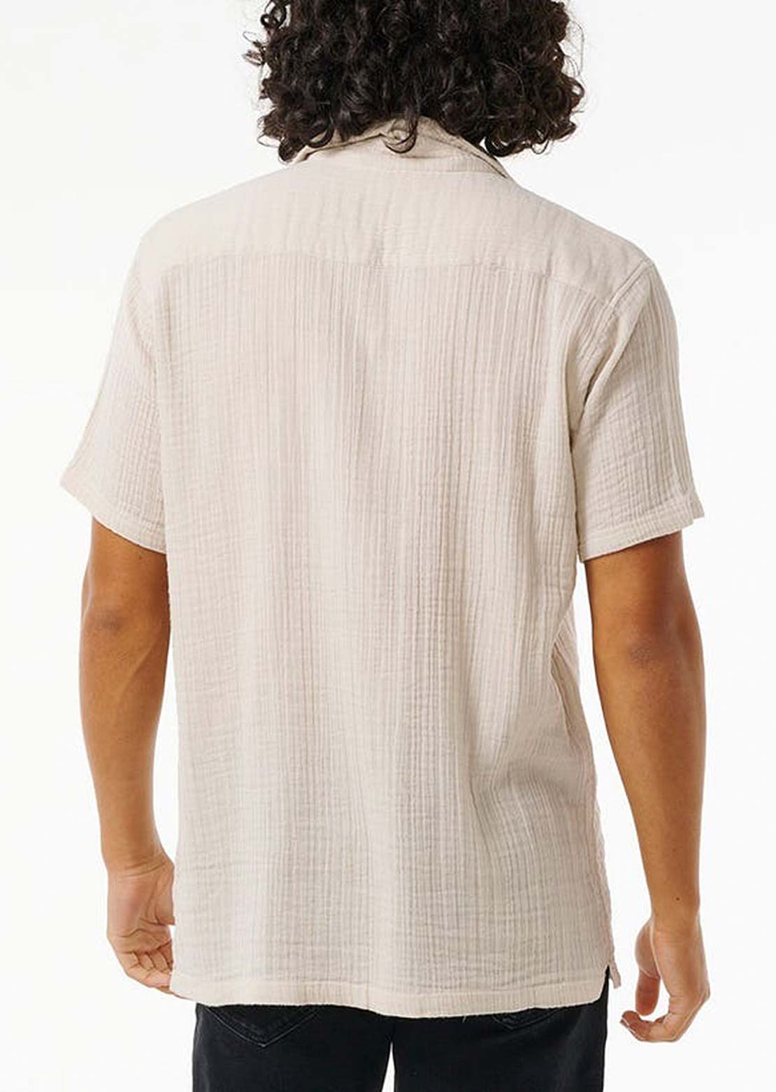 Rip Curl Men&#39;s Drained Button Up Shirt Bone