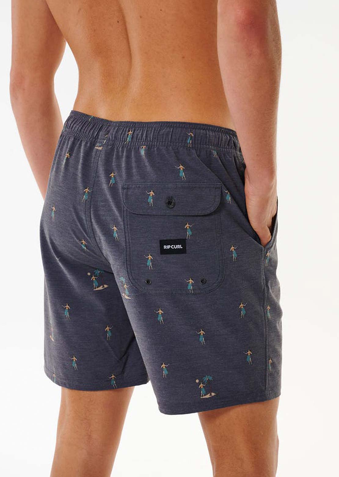 Rip Curl Men&#39;s Hula Breach Volley Shorts Black