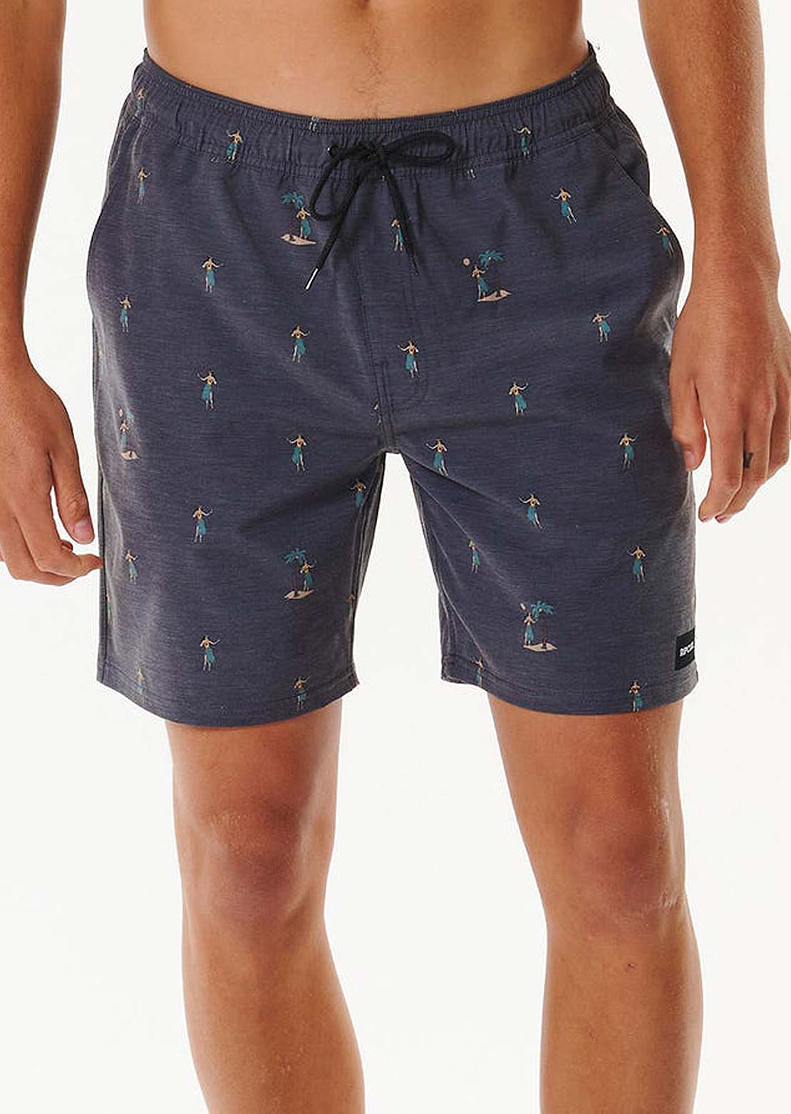 Rip Curl Men&#39;s Hula Breach Volley Shorts Black