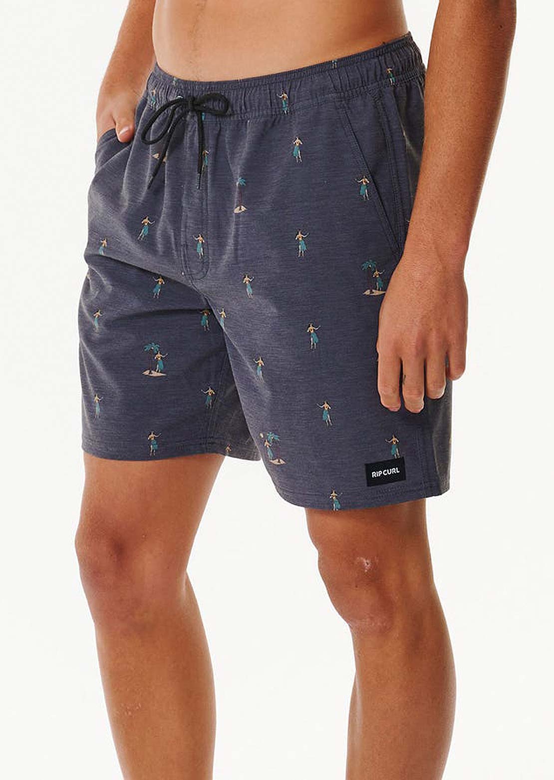 Rip Curl Men&#39;s Hula Breach Volley Shorts Black