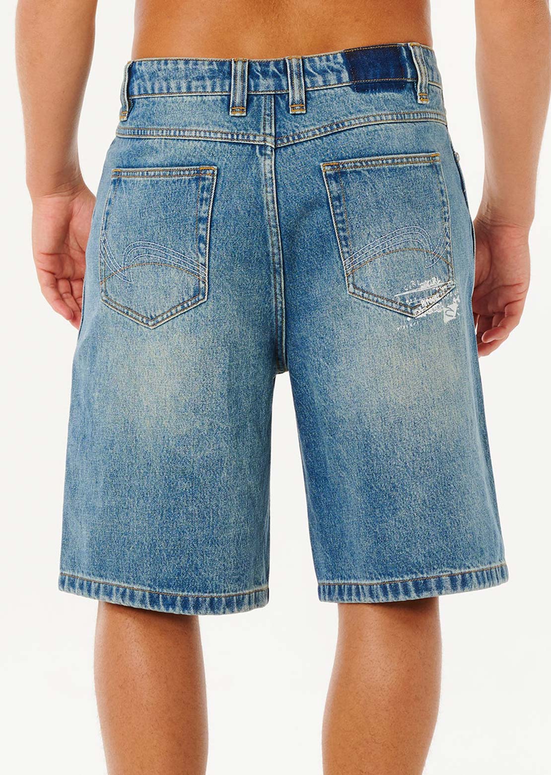 Rip Curl Men's Inner Visions Denim Walkshorts Light Dirty Blue