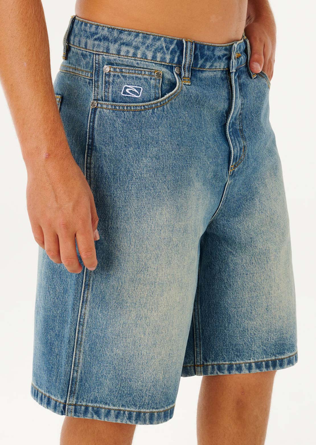 Rip Curl Men's Inner Visions Denim Walkshorts Light Dirty Blue