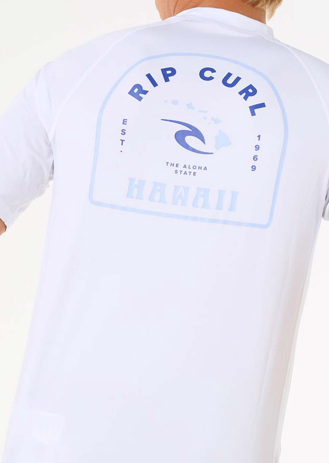 Rip Curl Men's Island Vibe Upf Rashguard White