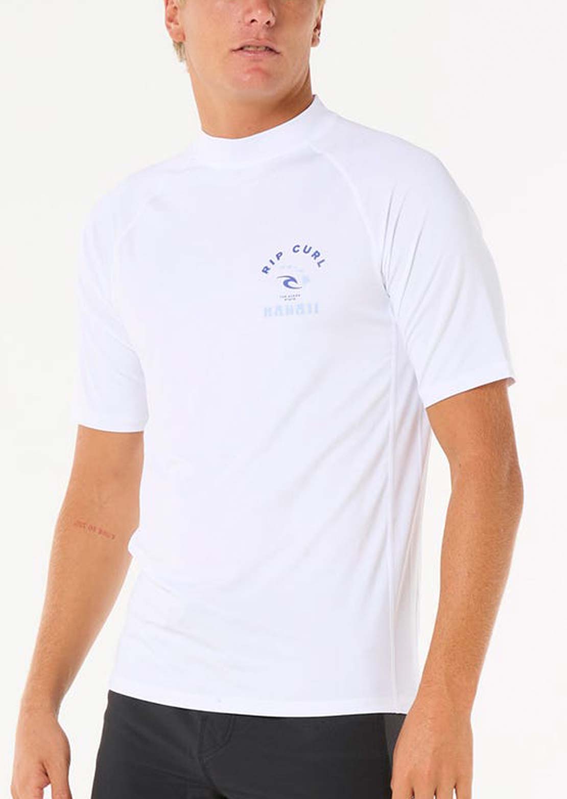 Rip Curl Men's Island Vibe Upf Rashguard White