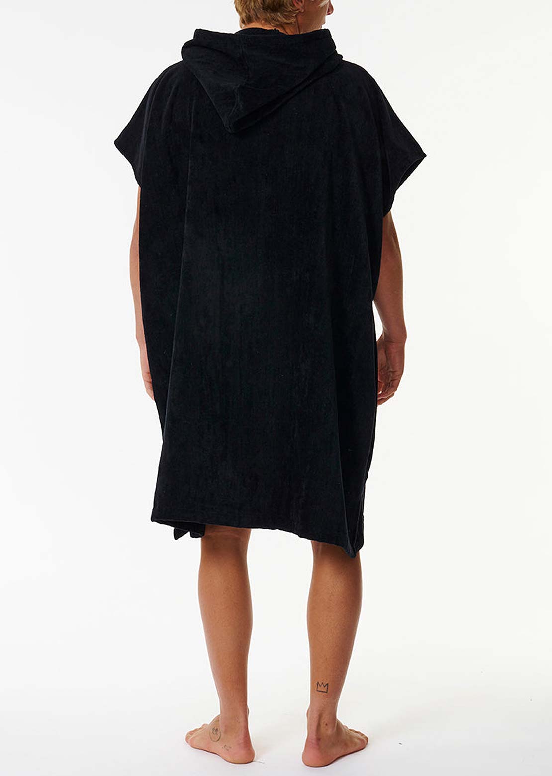 Rip Curl Men&#39;s Logo Hooded Towel Black
