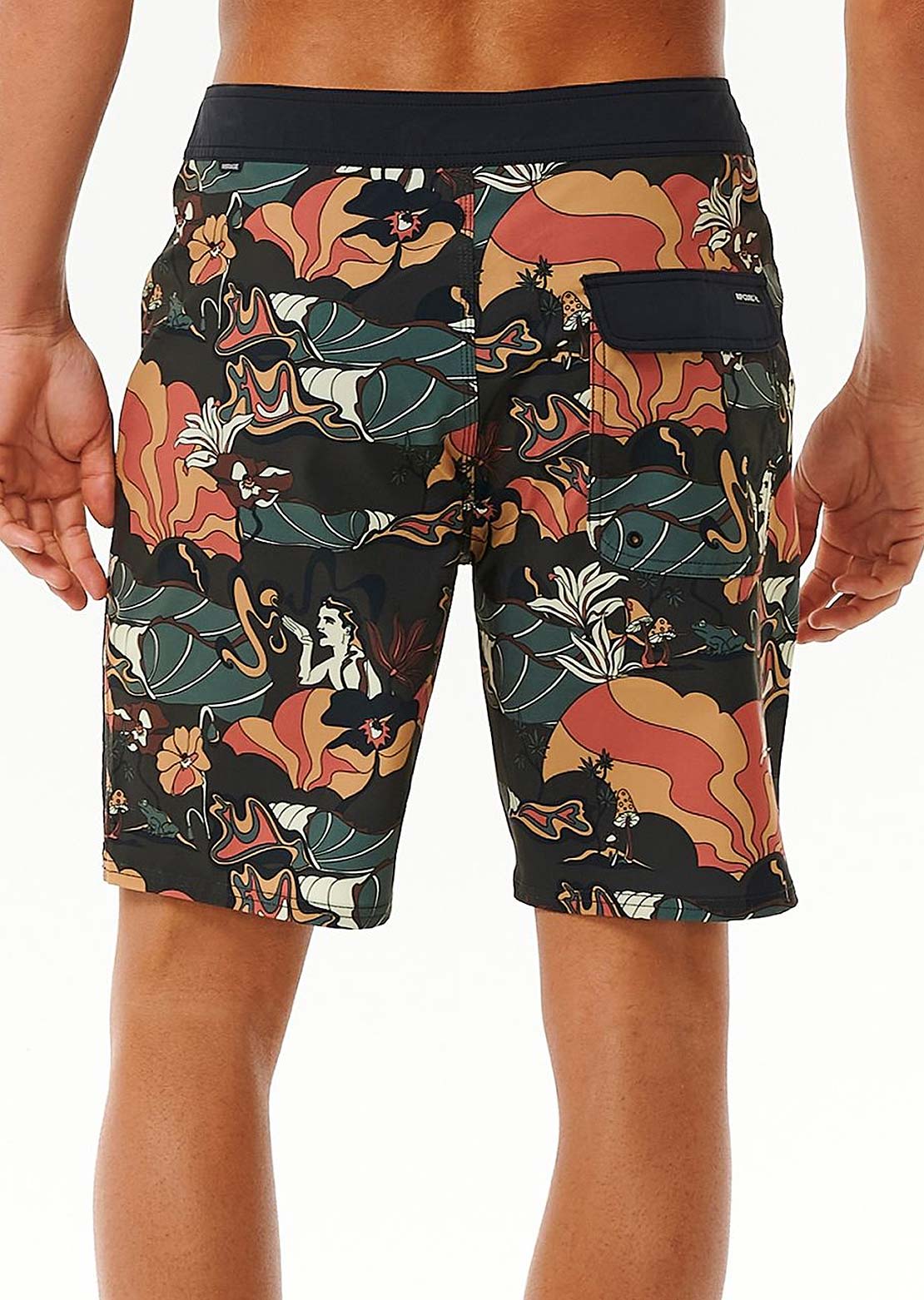 Rip Curl Men's Mirage Postcards Boardshorts Black