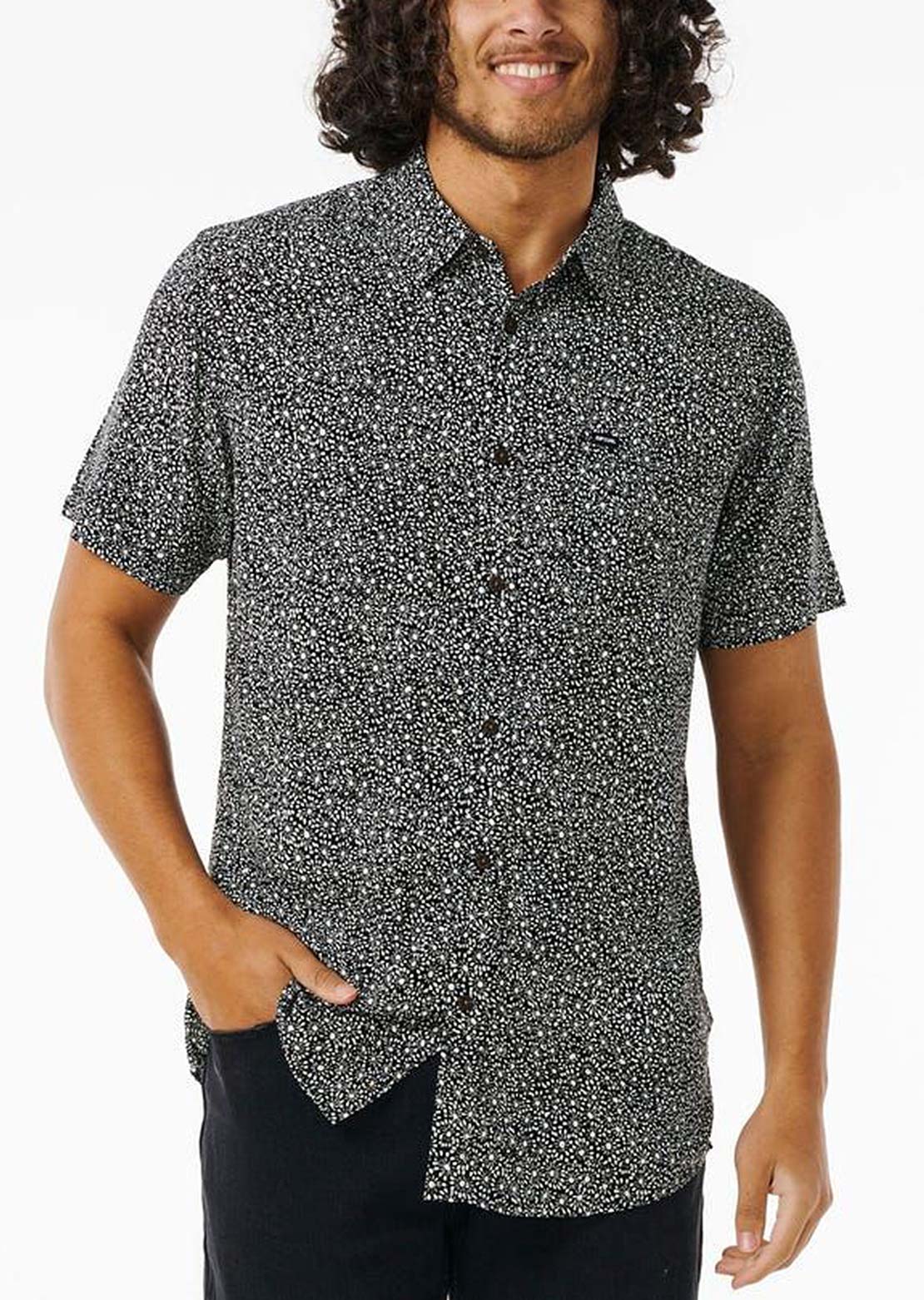 Rip Curl Men's Party Pack Button Up Shirt Black/Multi