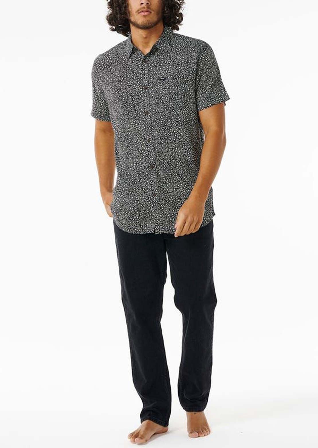 Rip Curl Men's Party Pack Button Up Shirt Black/Multi