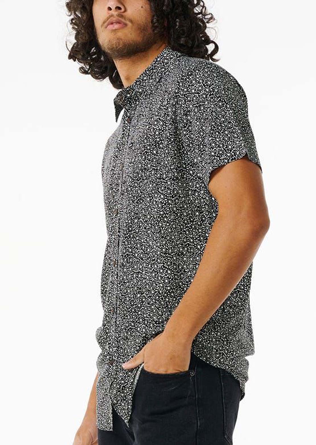 Rip Curl Men's Party Pack Button Up Shirt Black/Multi