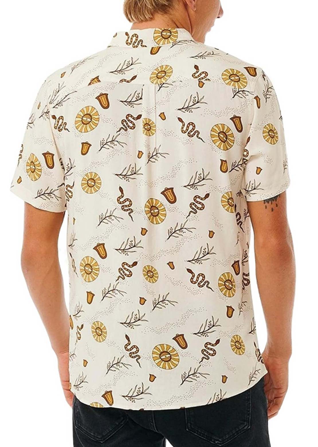 Rip Curl Men's Party Pack Button Up Shirt Bone