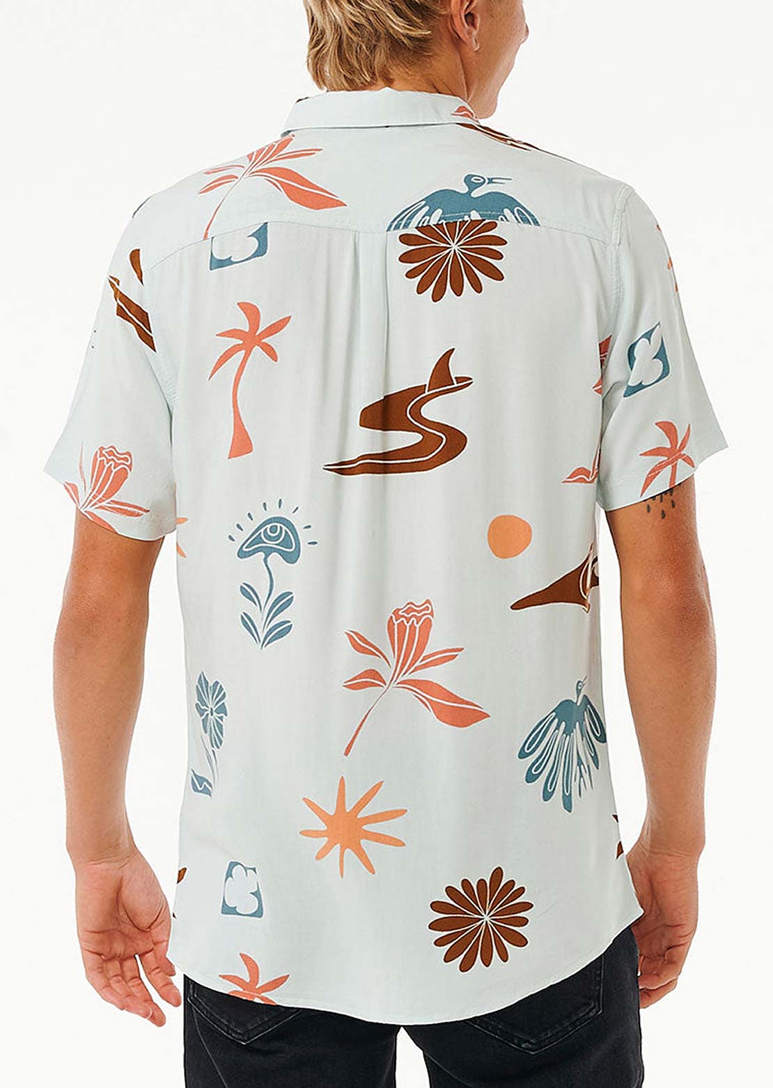 Rip Curl Men's Party Pack Button Up Shirt Mint