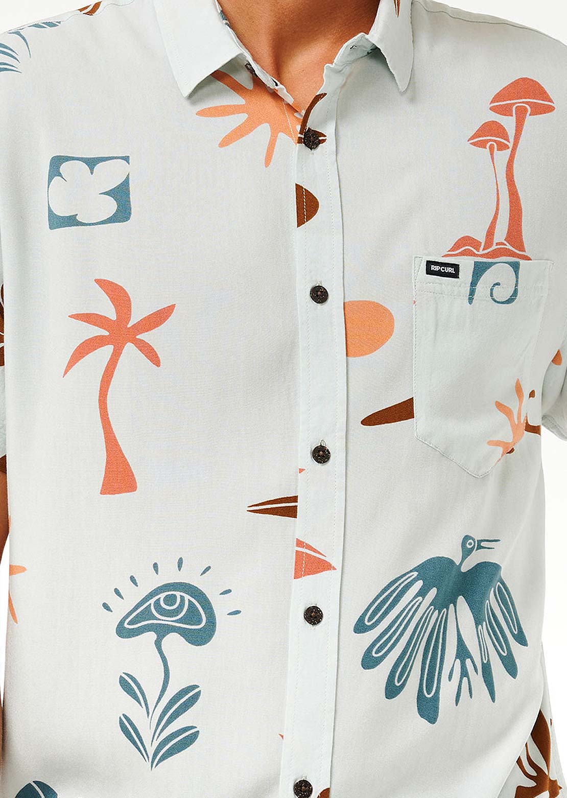 Rip Curl Men's Party Pack Button Up Shirt Mint