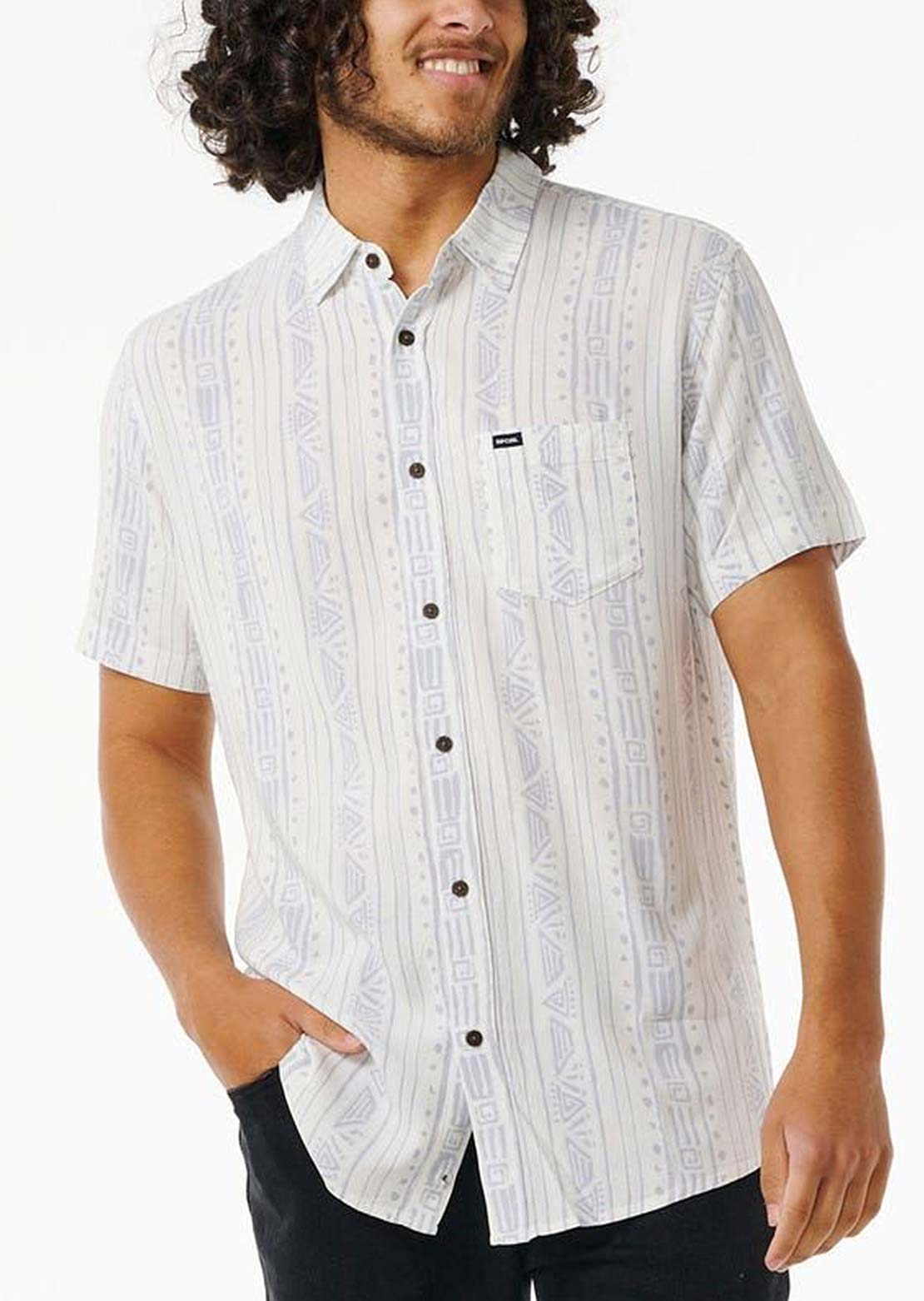 Rip Curl Men's Party Pack Button Up Shirt White