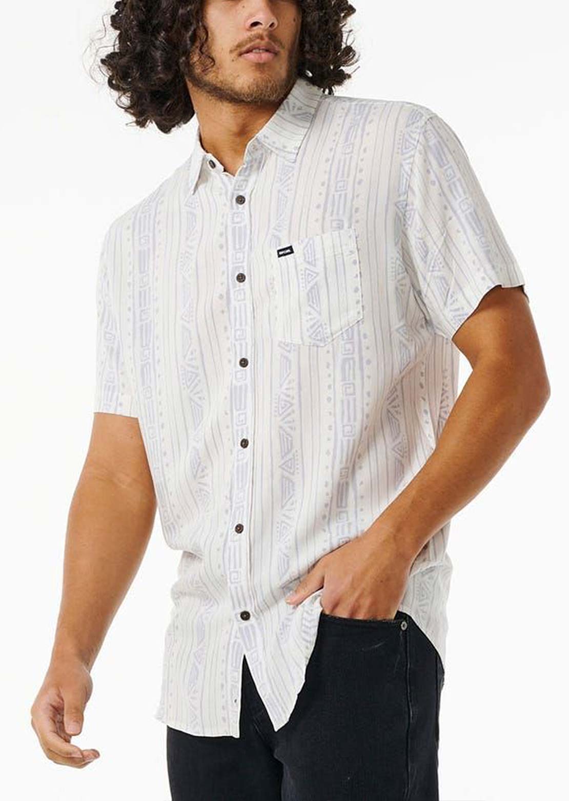 Rip Curl Men's Party Pack Button Up Shirt White