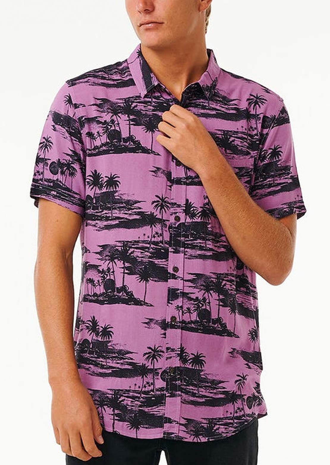 Rip Curl Men's Party Pack Button Up Shirts Dusty Purple