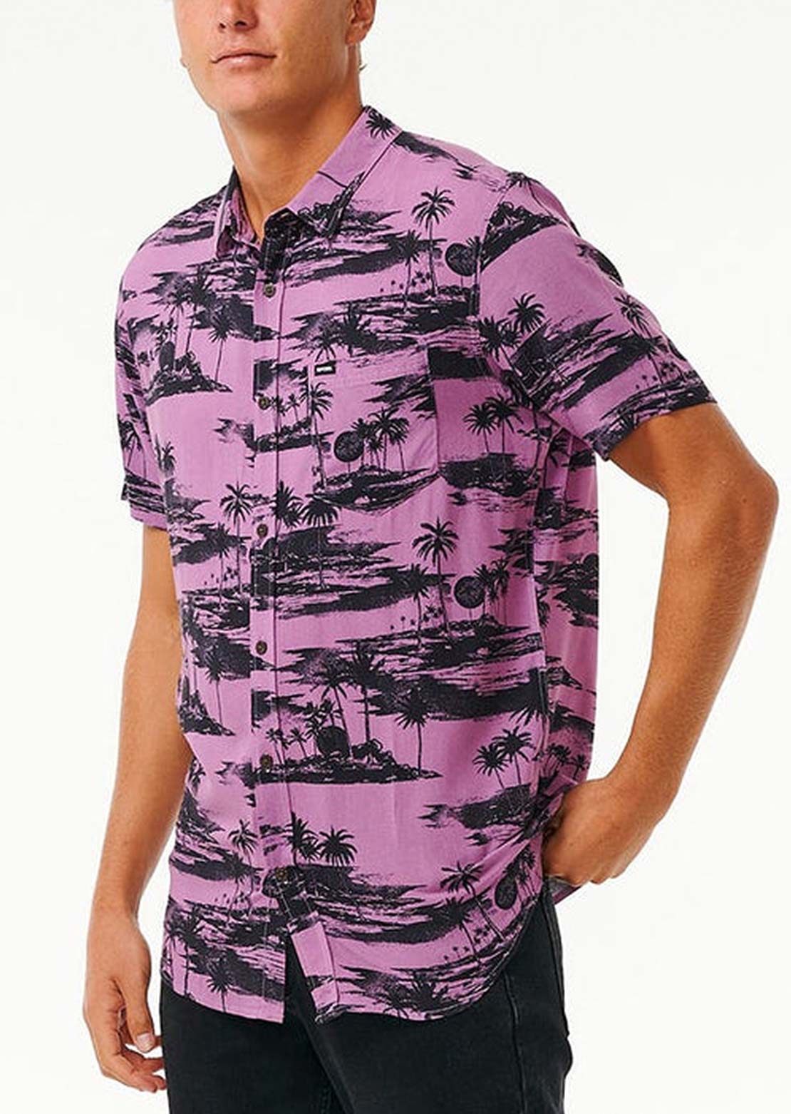 Rip Curl Men's Party Pack Button Up Shirts Dusty Purple