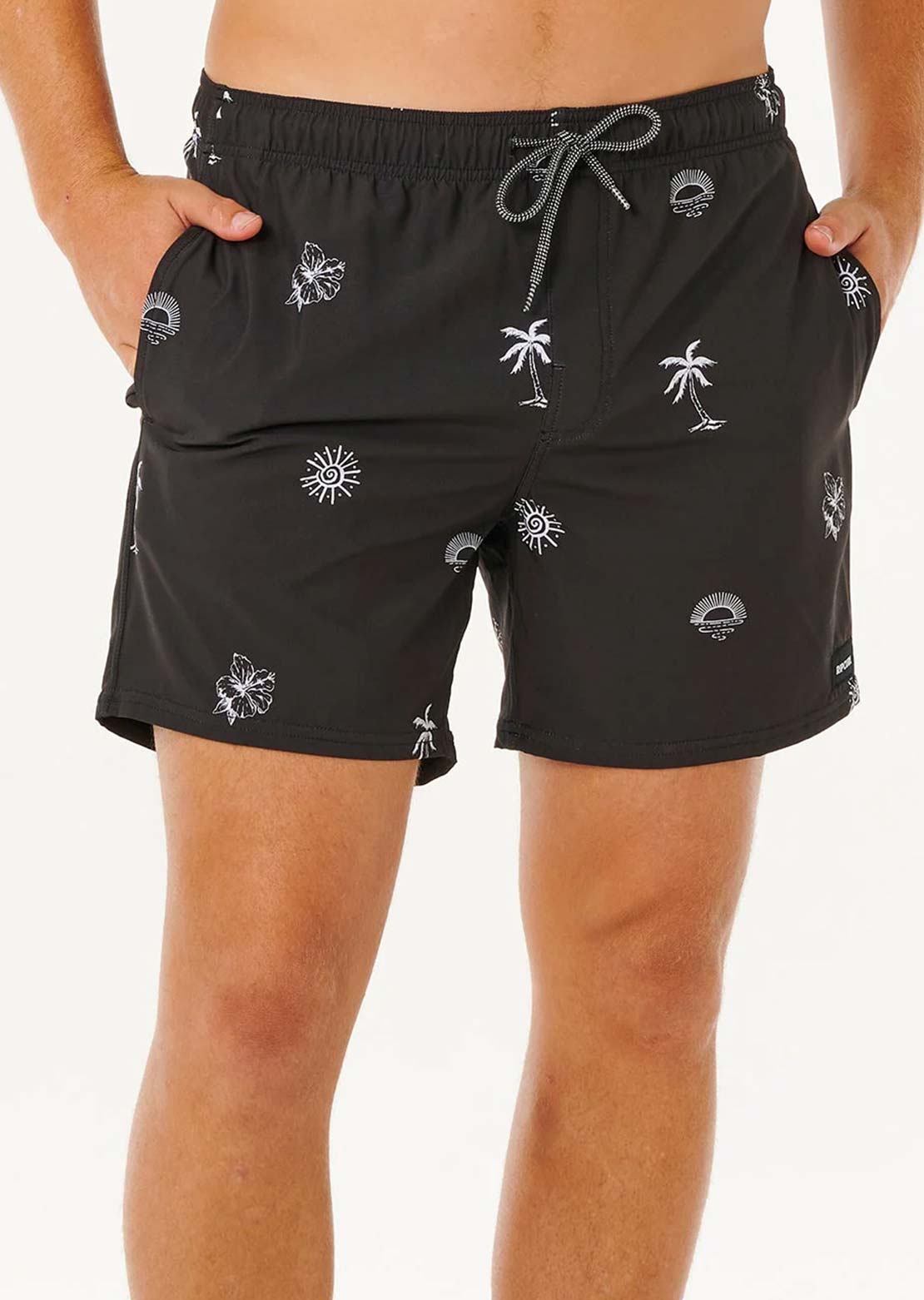 Rip Curl Men's Sessions Volley Shorts Washed Black