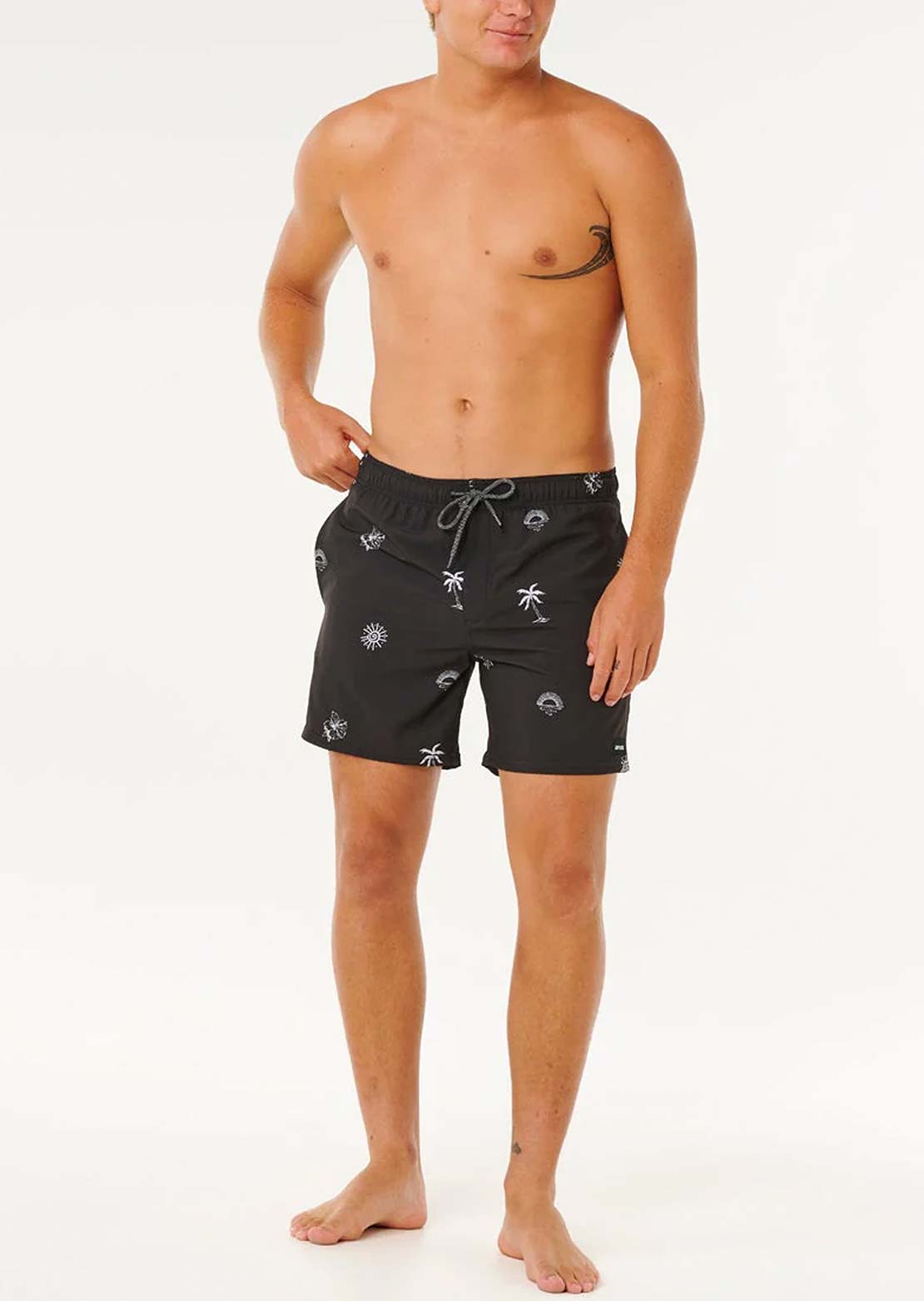 Rip Curl Men's Sessions Volley Shorts Washed Black