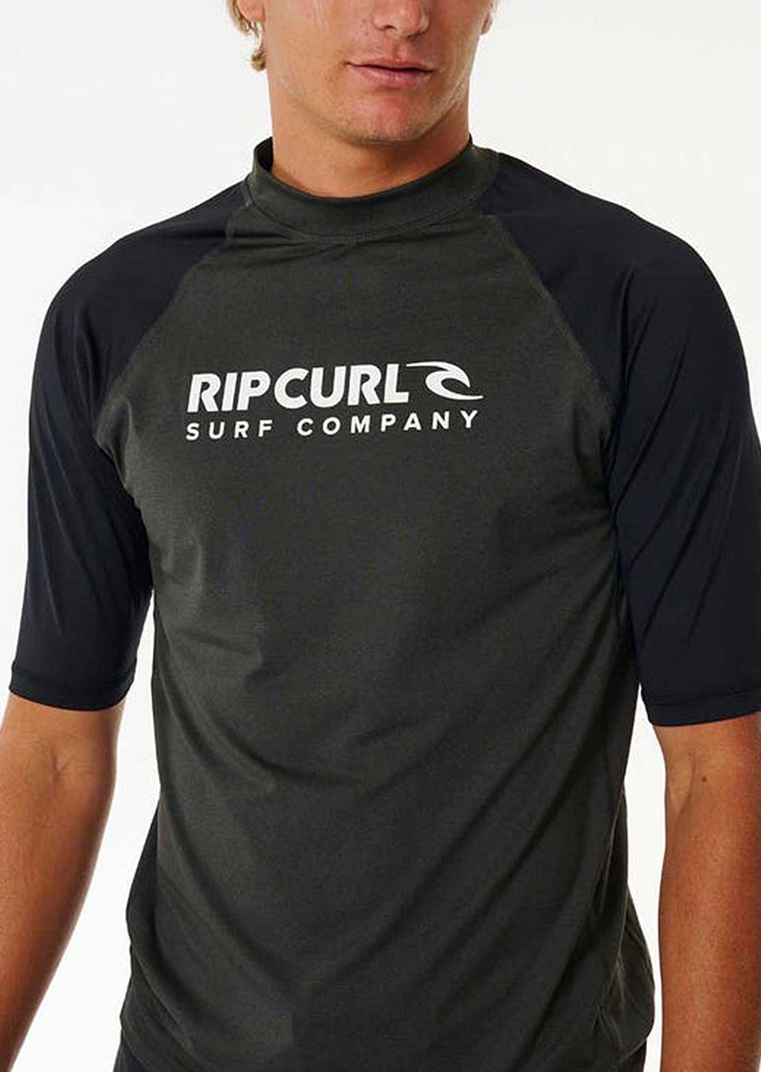 Rip Curl Men's Shock Upf Rashguard Black Marle