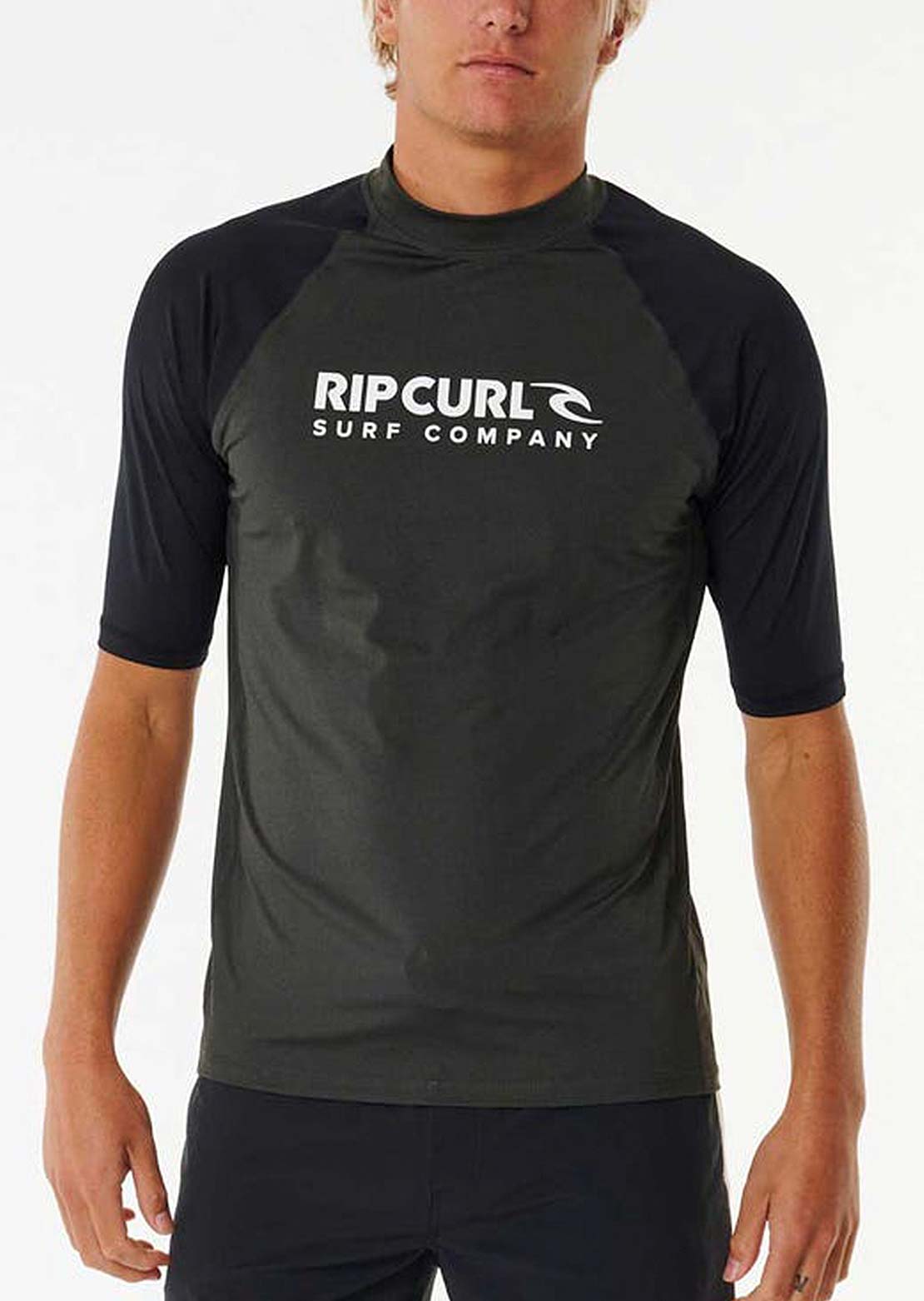 Rip Curl Men's Shock Upf Rashguard Black Marle