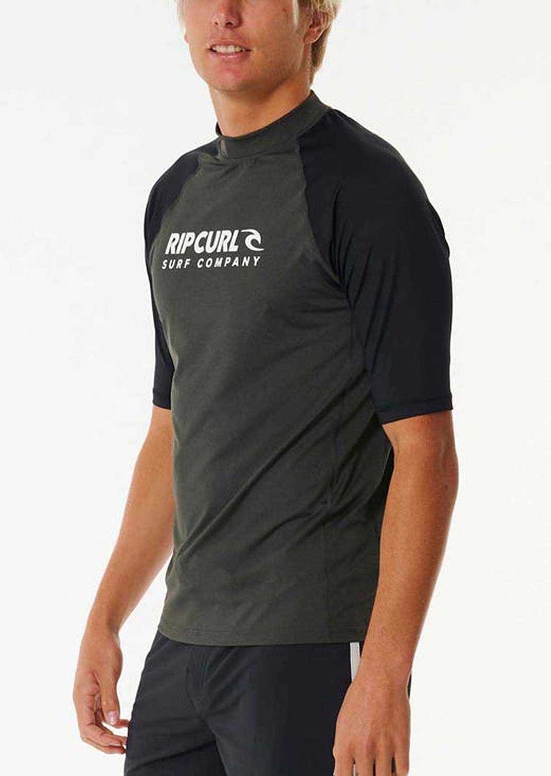 Rip Curl Men's Shock Upf Rashguard Black Marle