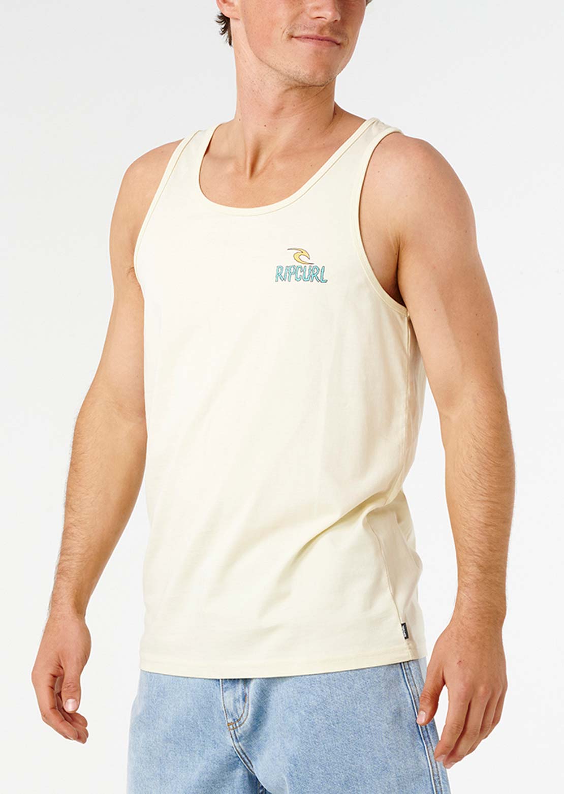 Rip Curl Men's Shred Till Dead Tank Lemon Ice