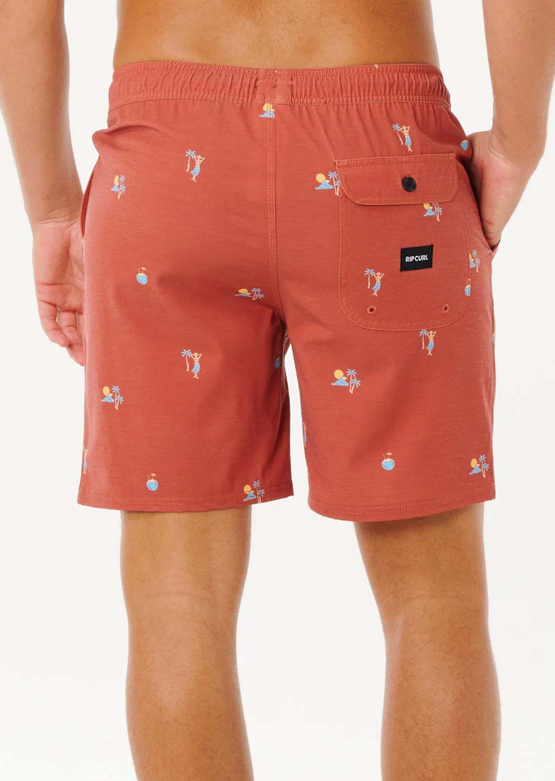 Rip Curl Men's Skelly Breach Volley Shorts Baked Clay