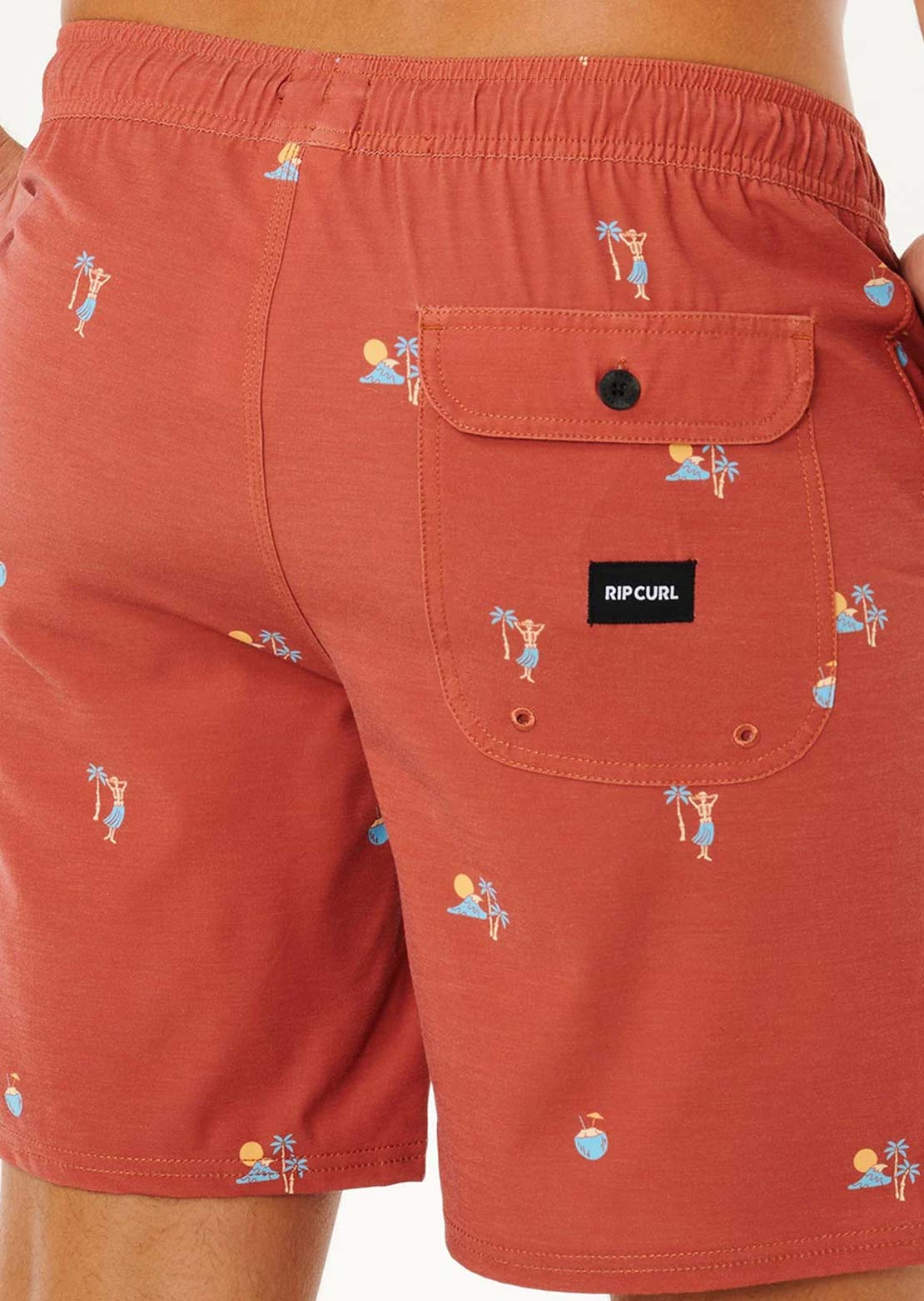Rip Curl Men's Skelly Breach Volley Shorts Baked Clay