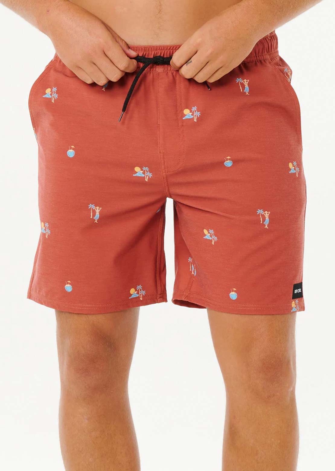 Rip Curl Men's Skelly Breach Volley Shorts Baked Clay