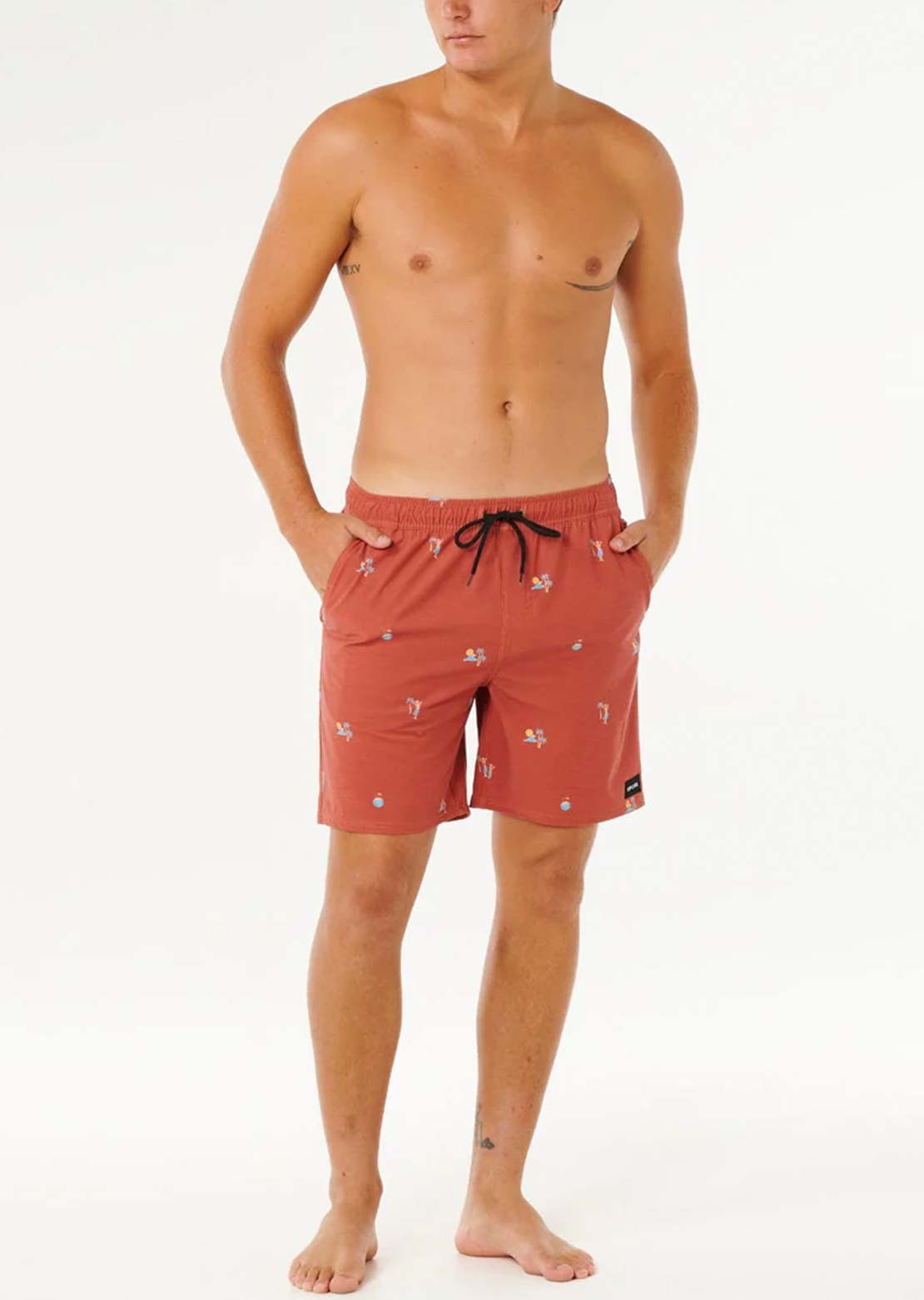 Rip Curl Men's Skelly Breach Volley Shorts Baked Clay