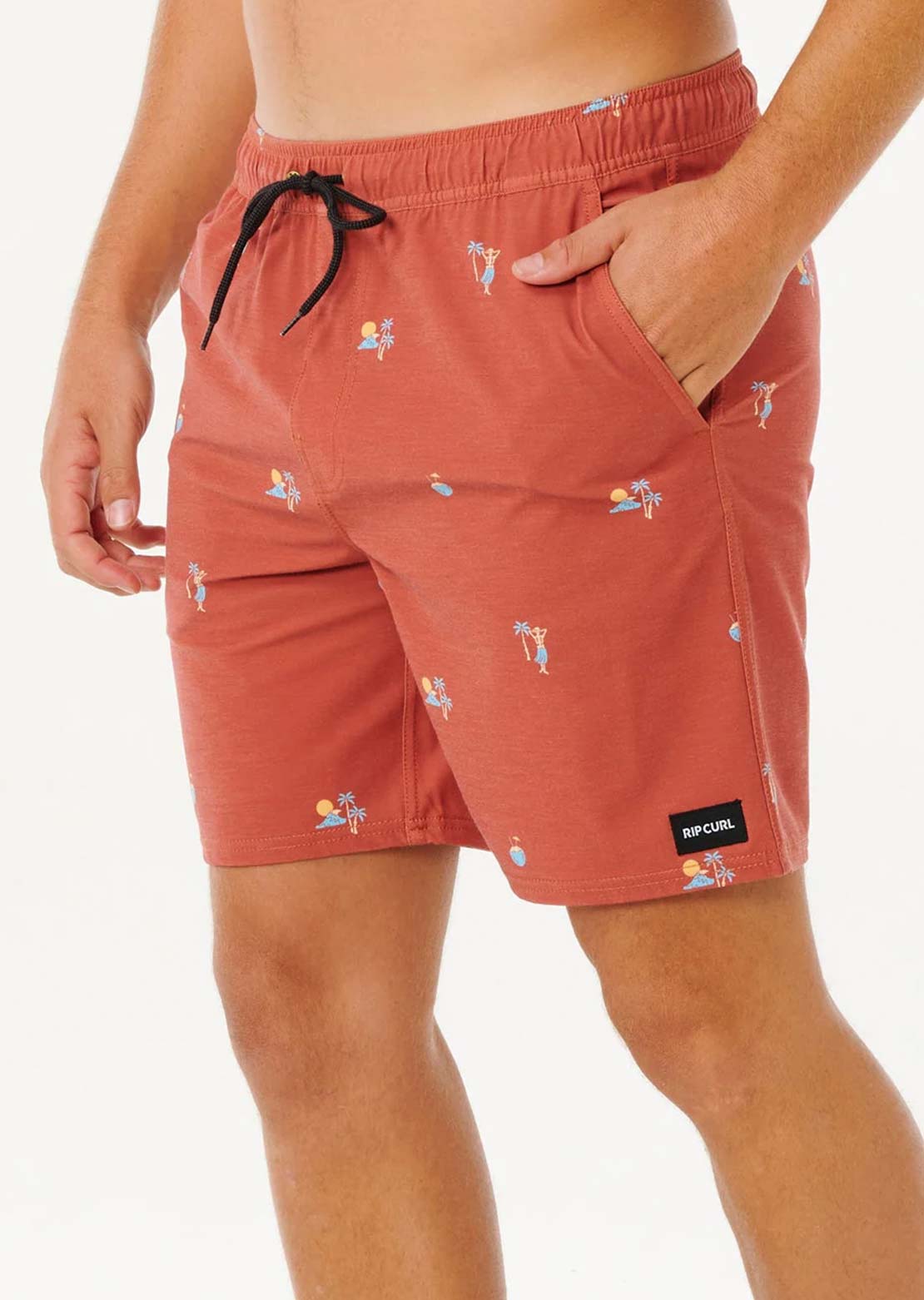 Rip Curl Men's Skelly Breach Volley Shorts Baked Clay