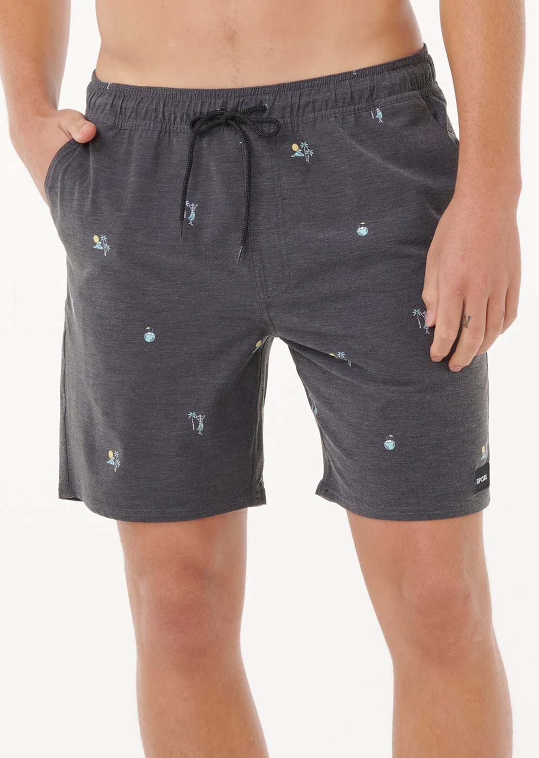 Rip Curl Men's Skelly Breach Volley Shorts Black