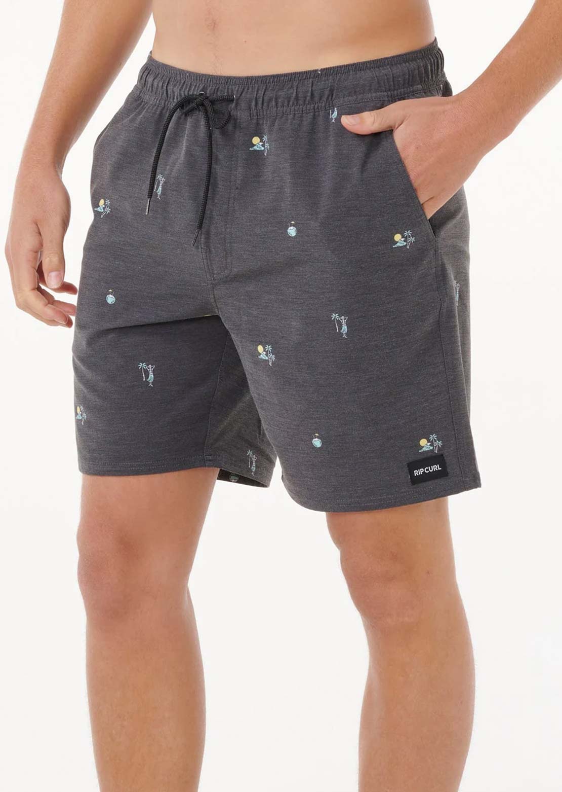 Rip Curl Men's Skelly Breach Volley Shorts Black