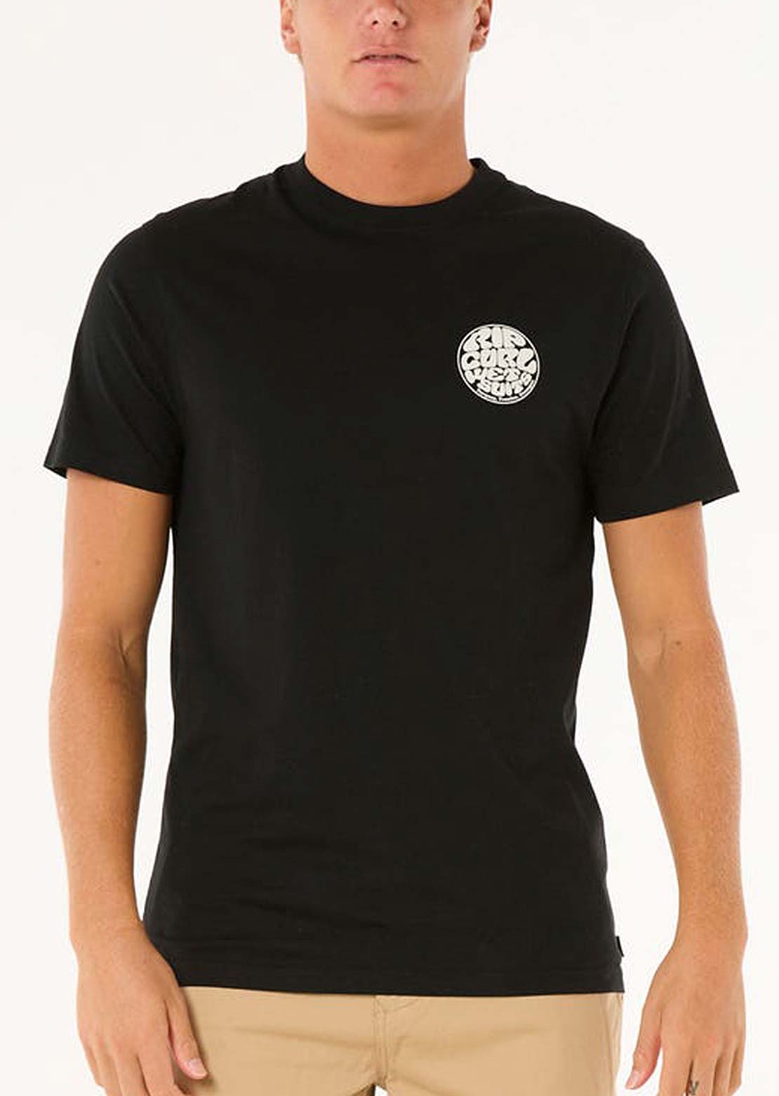 Rip Curl Men&#39;s Wettie Icon T-shirt Black