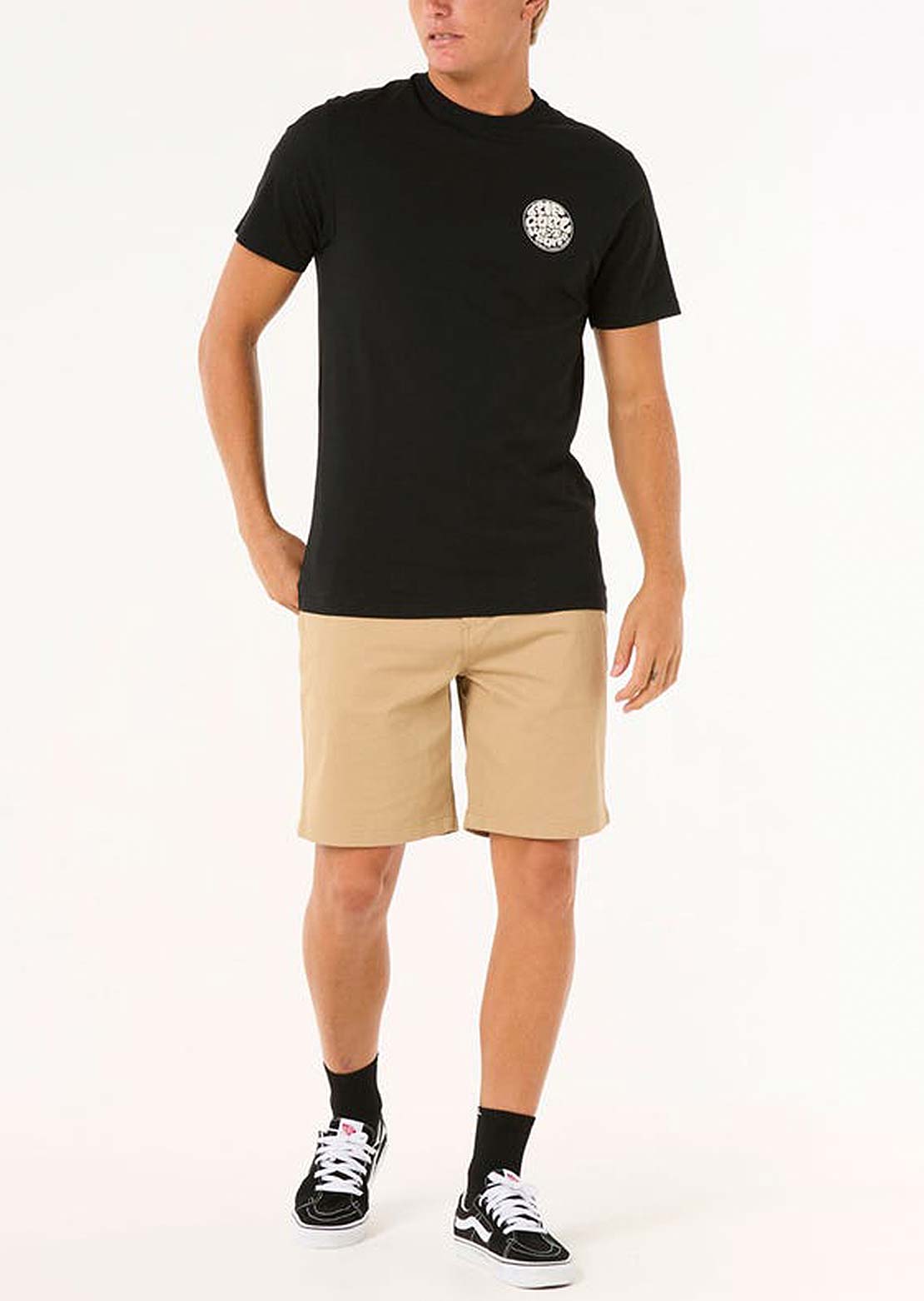 Rip Curl Men&#39;s Wettie Icon T-shirt Black